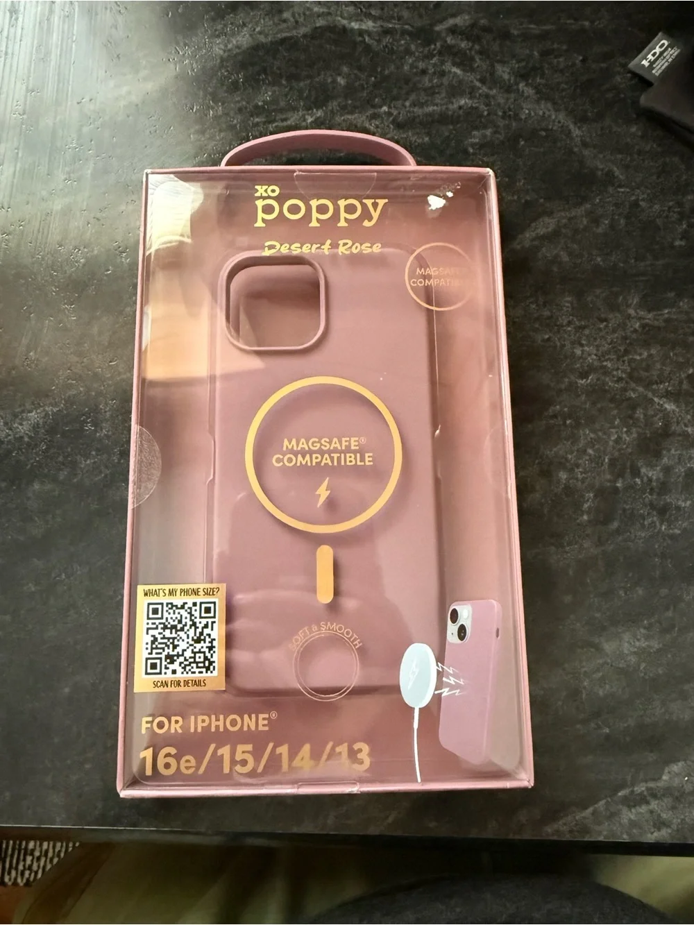 Poppy Desert Rose MagSafe Compatible iPhone Case (Desert Rose)